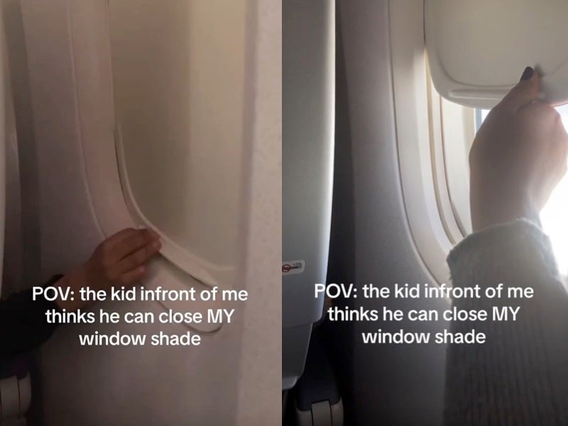 Woman battles child over airplane window sparking debate The